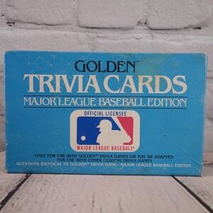 Golden Vintage 1984 Major League Baseball Edition Trivia Cards
